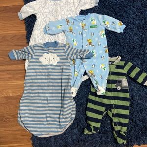 Carters sacks and sleepers